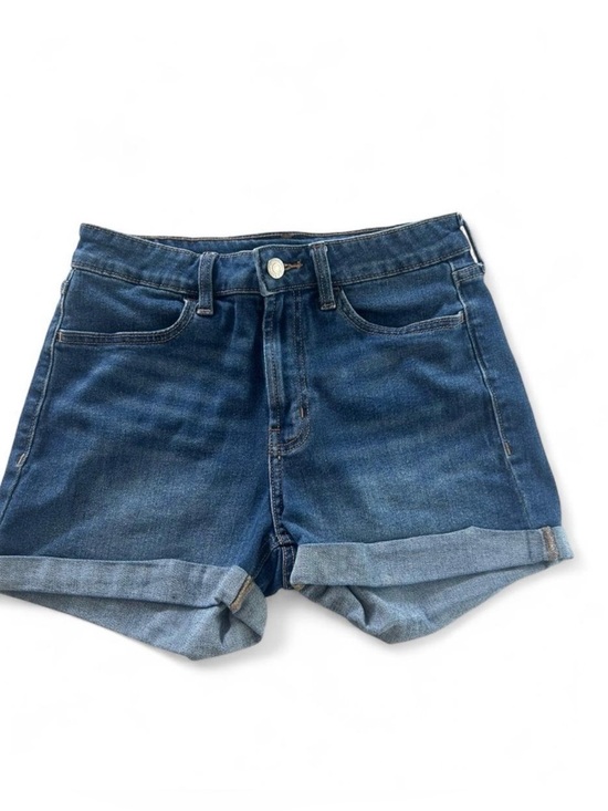 Old Navy Pants - Old Navy high-waisted blue denim shorts size 4